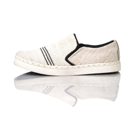 WHITE WOOL LINING SLIP ON SHOES