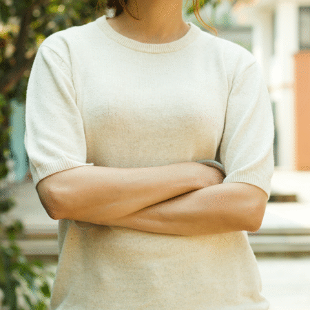 Half Sleeve Hemp Knitted T-shirt