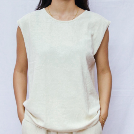 Hemp Knitted Sleveless Tops