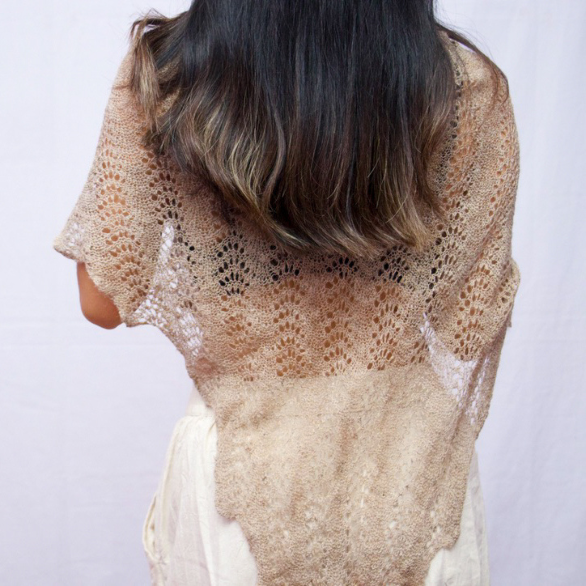 Himalayan Nettle Hand-Knitted Poncho