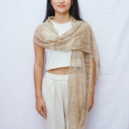 Himalayan Nettle Hand-Knitted Shawl